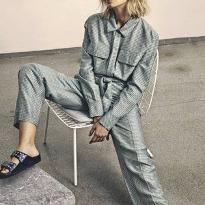 DESIGNER Samsoe & Samsoe "Efe" Plaid Dress Pants